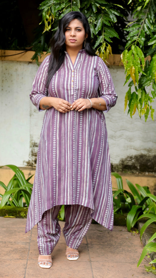 Sarah co ords - Mouve - Digital printed cotton