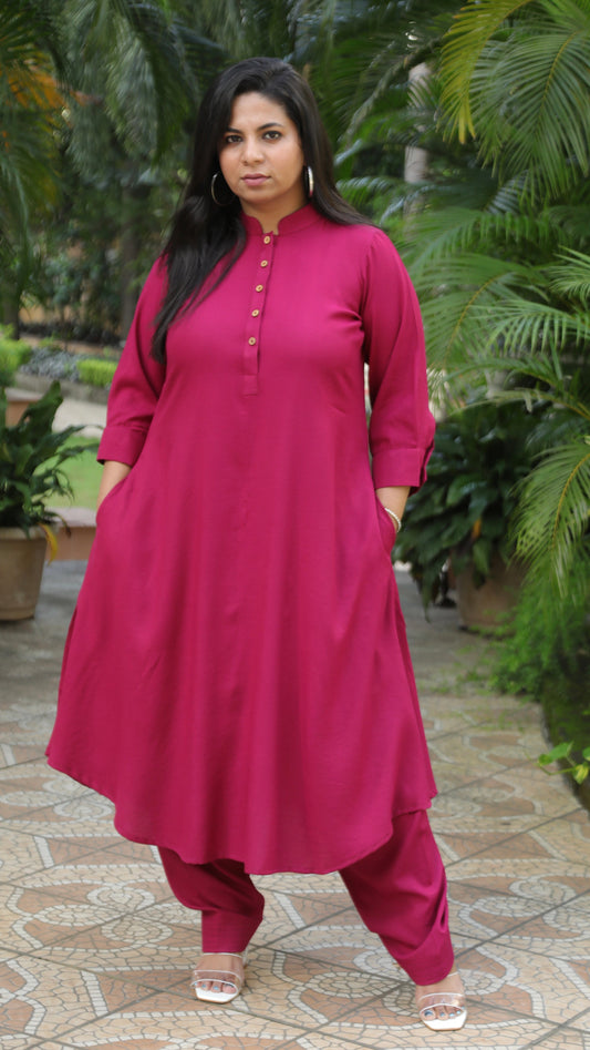 REVA co ords - Majenta - Soft Cotton