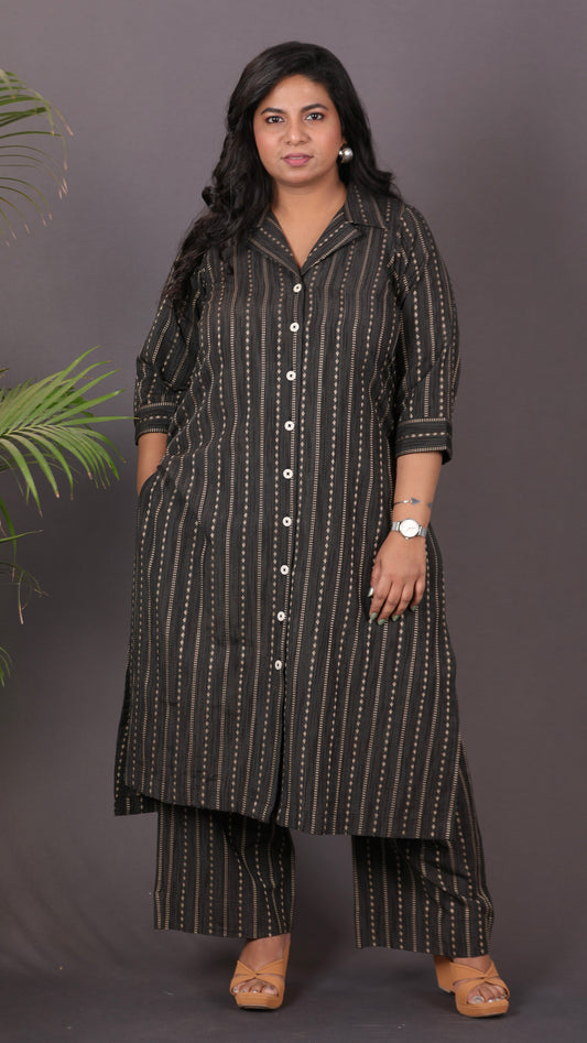 BOSSBABE cords - BLACK - Thread work COTTON