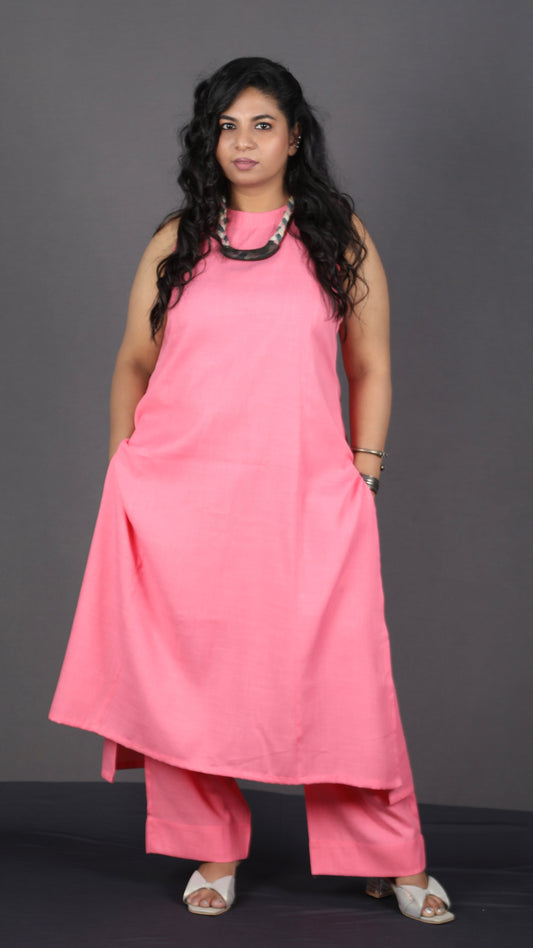 Eshana - 2 pc set - Soft cotton - Baby pink