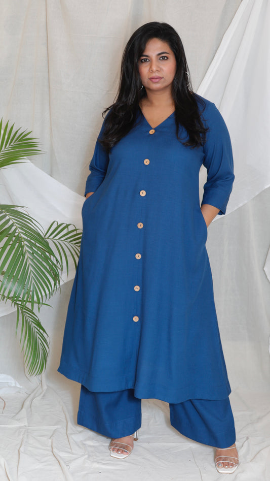 Meera - Co Ord set - MIDNIGHT BLUE - Soft Cotton
