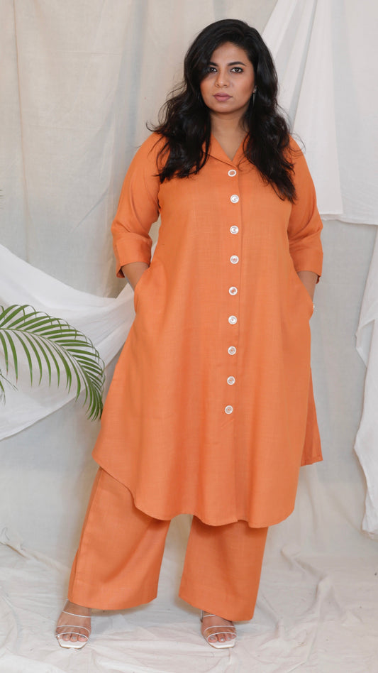 BOSS BABE - CO-ORD SET - Pumpkin Orange