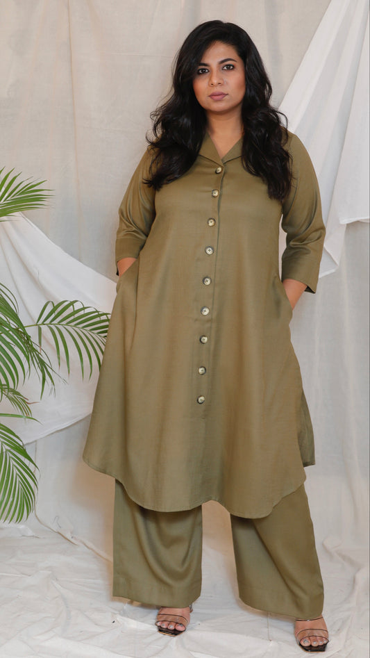 BOSS BABE - CO-ORD SET - OLIVE GREEN
