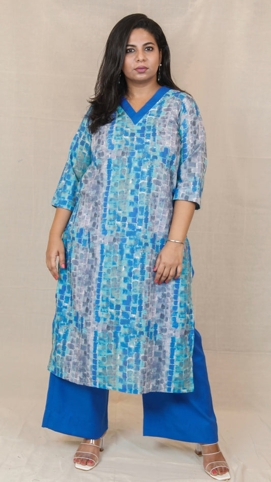 Arya - co ord set - Blue -  SOFT COTTON