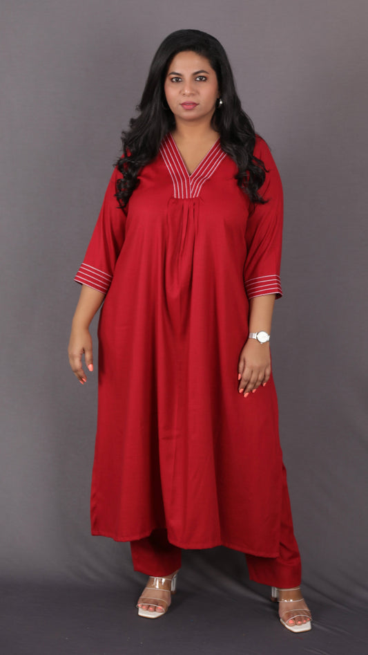 SUHANI - Full Set - soft cotton - Maroon