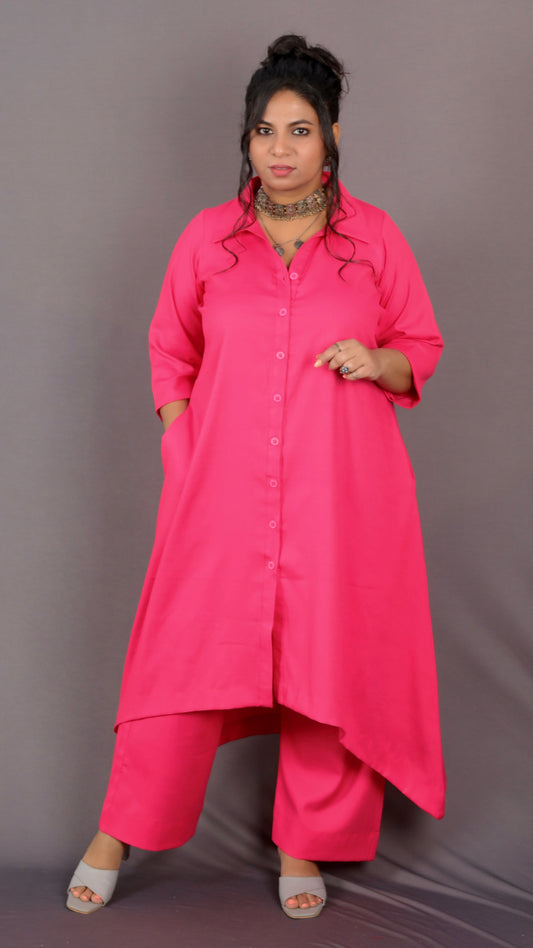 KASHISH - Full Set 2pc - Soft Cotton - Pink