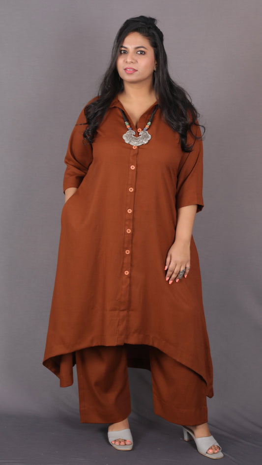 KASHISH - Full Set 2pc - Soft Cotton - BROWN