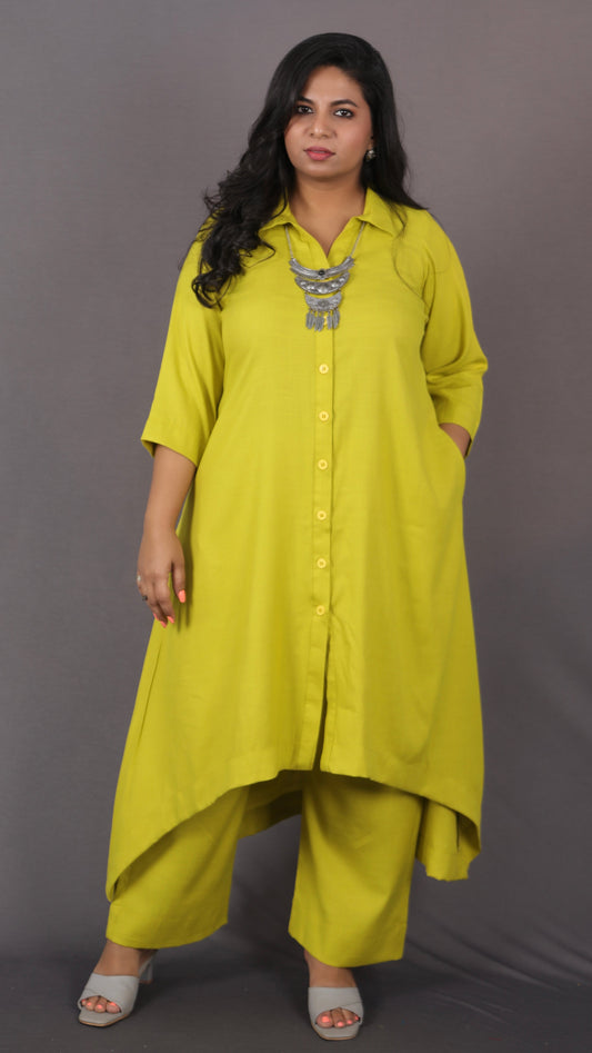 KASHISH - Full Set 2pc - Soft Cotton - LIME GREEN