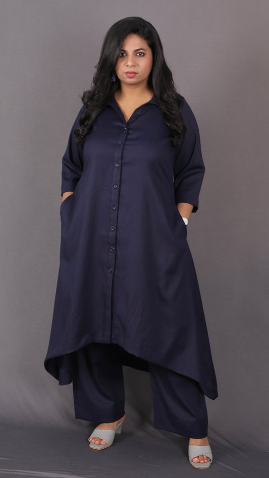 KASHISH - Full Set 2pc - Soft Cotton - NAVY BLUE