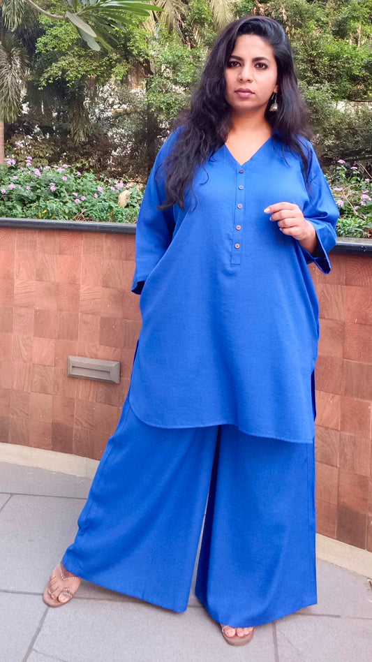 PIHU - CO ORD SET - BLUE