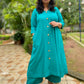 Meera - DRESS OR SET - RAMA GREEN - Soft Cotton
