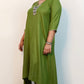 KULFI - MEHENDI GREEN ( soft cotton ) buy kurta or full set