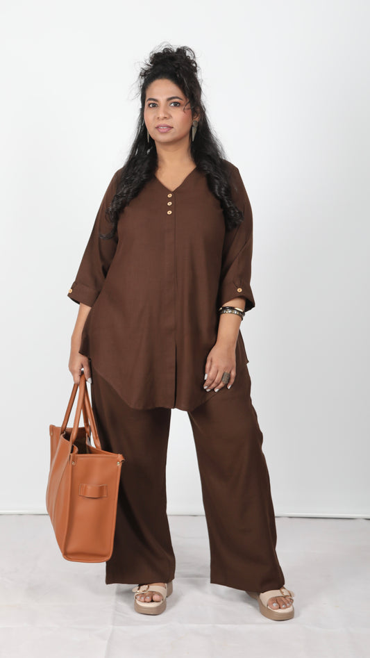 AMARA cords - Soft Cotton - BROWN