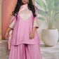 Shanaya - 3 pc set - PINK - Crape silk + Zari Dupatta