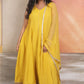 Layla - Anarkali set - YELLOW - Silk