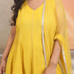 Layla - Anarkali set - YELLOW - Silk
