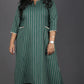 Alia - 2pc set - Cotton thread work - GREEN