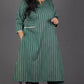 Alia - 2pc set - Cotton thread work - GREEN