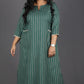 Alia - 2pc set - Cotton thread work - GREEN