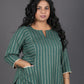 Alia - 2pc set - Cotton thread work - GREEN
