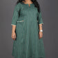 Alia - 2pc set - Cotton thread work - GREEN
