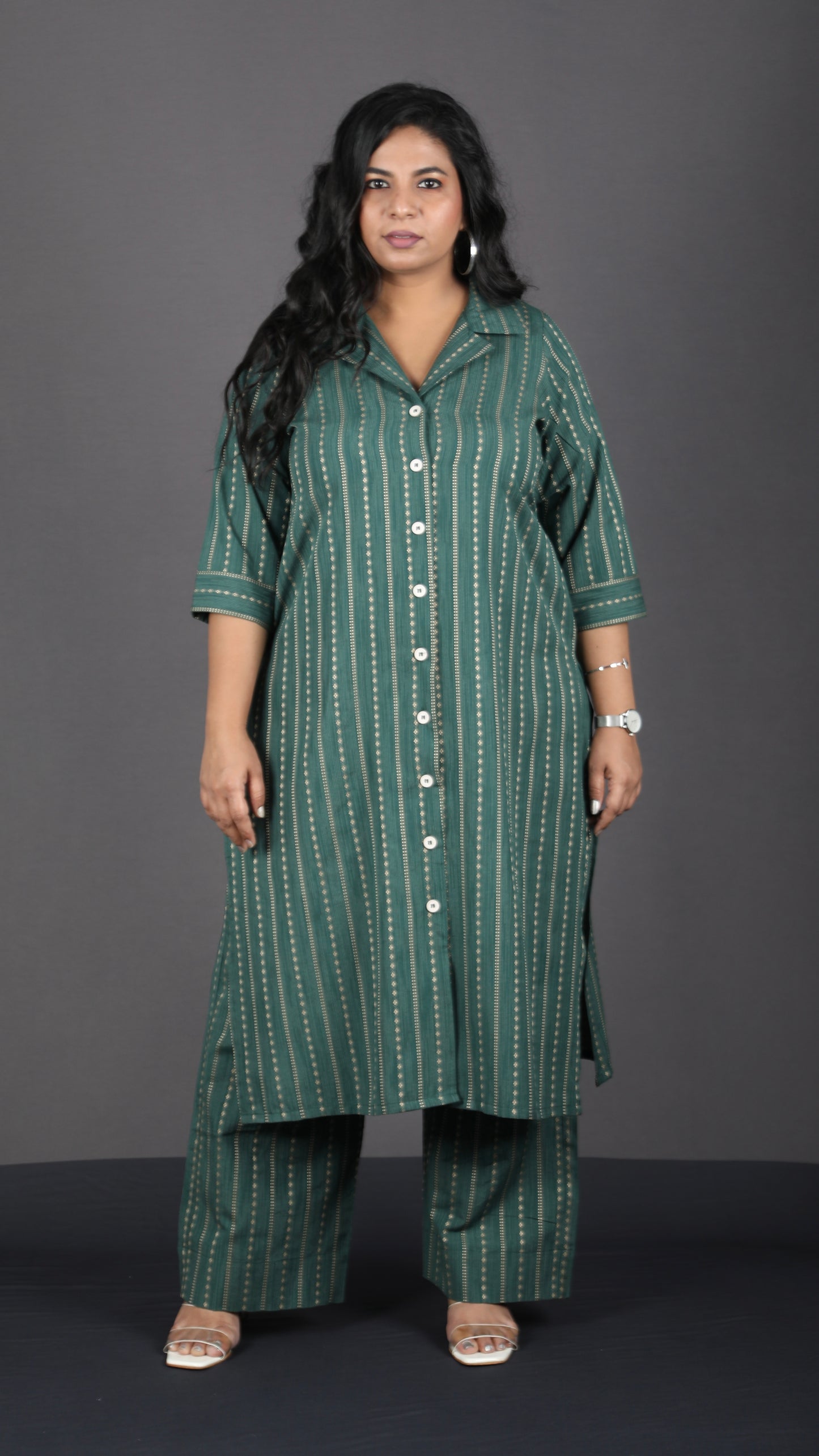 BOSSBABE cords - GREEN - Thread work COTTON