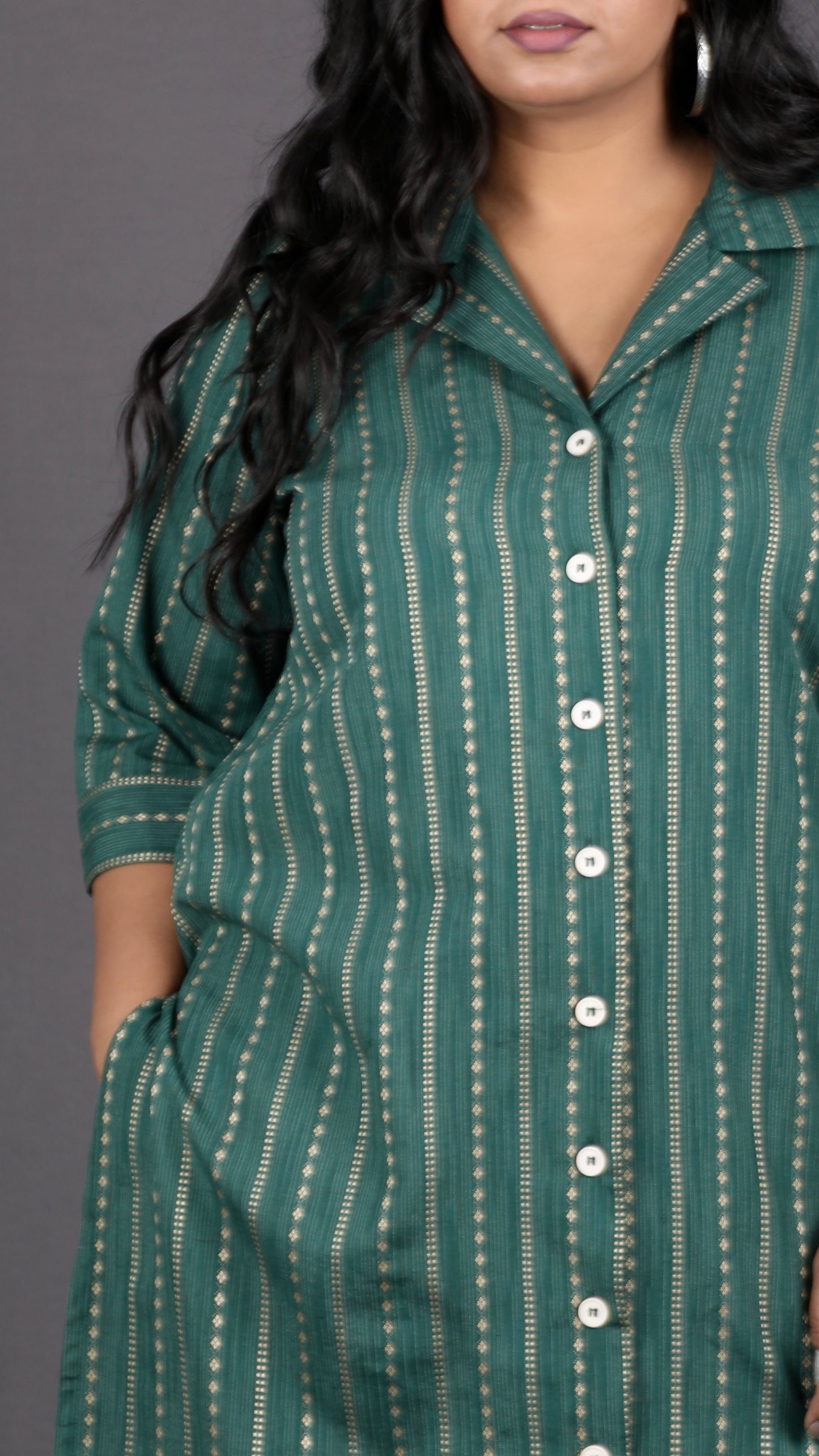 BOSSBABE cords - GREEN - Thread work COTTON