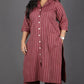 BOSSBABE cords - MAROON - Thread work COTTON