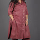 BOSSBABE cords - MAROON - Thread work COTTON