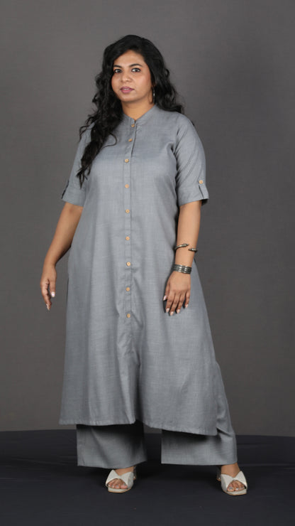 Brinda - 2 pc set - Soft Cotton - GREY