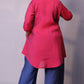 Rida - 2pc co ords - Mul silk - Pink and Navy