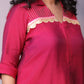 Rida - 2pc co ords - Mul silk - Pink and Navy