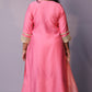 Naaz - 3pc set - crape silk - Pink