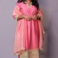 Naaz - 3pc set - crape silk - Pink