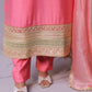 Naaz - 3pc set - crape silk - Pink