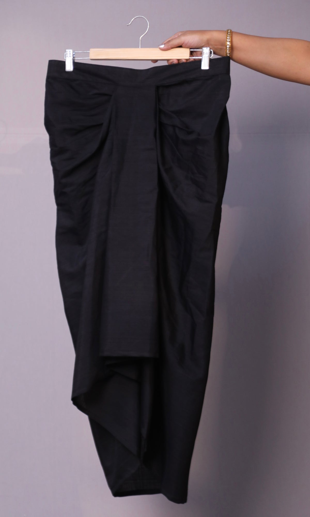 Sukoon - 2pc set - crape silk - Black