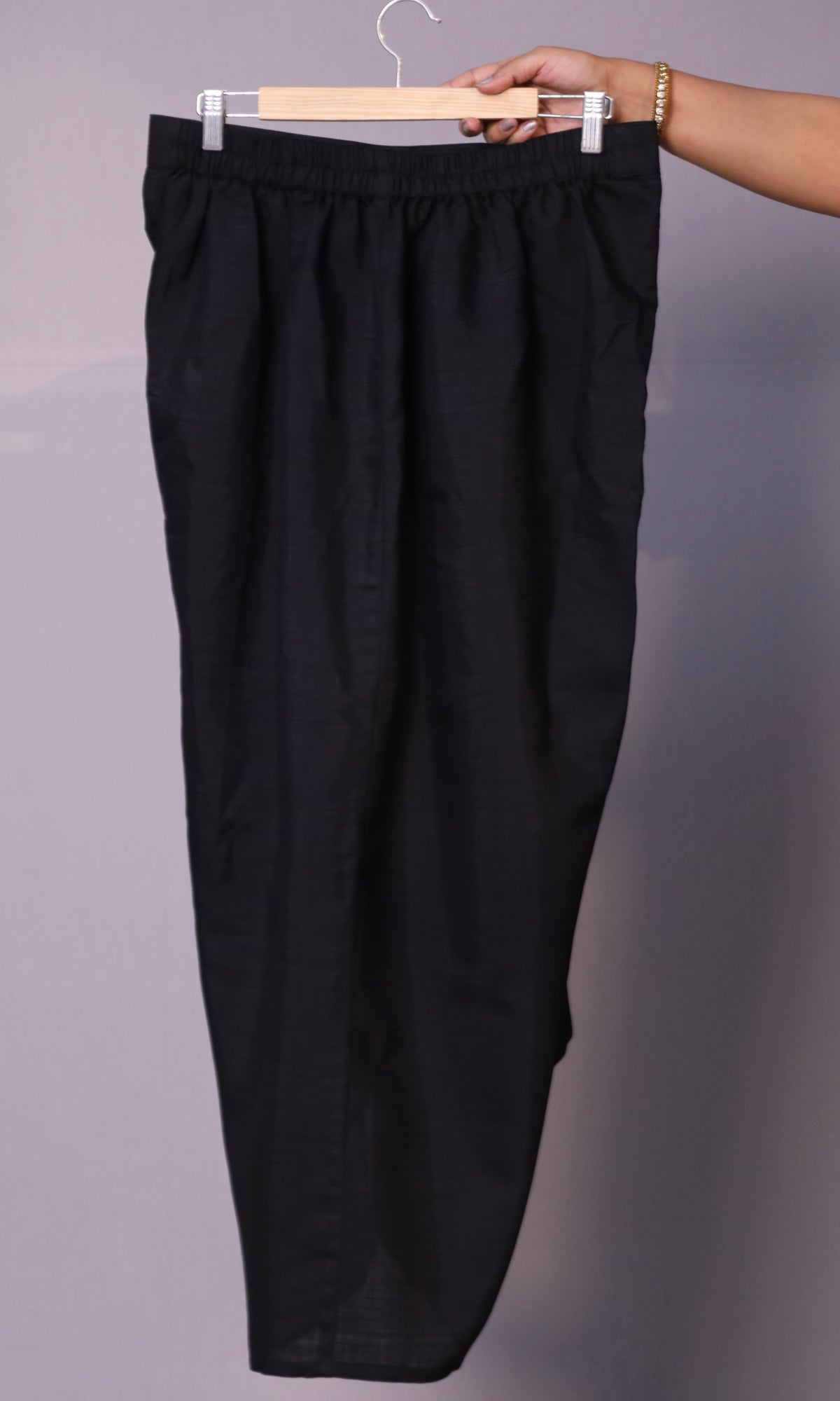 Sukoon - 2pc set - crape silk - Black