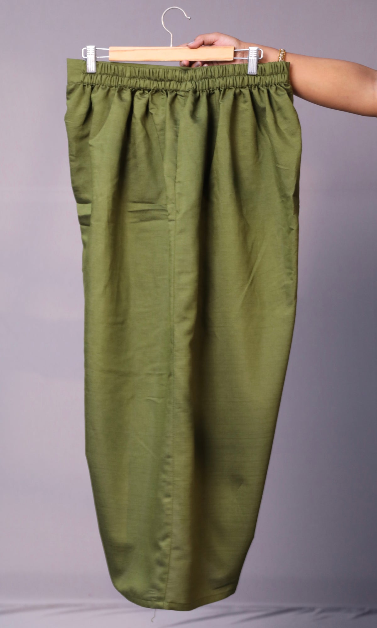 Sukoon - 2pc set - crape silk - Mehendi