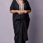 Sukoon - 2pc set - crape silk - Black