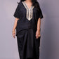 Sukoon - 2pc set - crape silk - Black