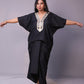 Sukoon - 2pc set - crape silk - Black