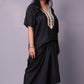 Sukoon - 2pc set - crape silk - Black