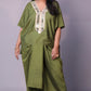 Sukoon - 2pc set - crape silk - Mehendi