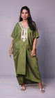 Sukoon - 2pc set - crape silk - Mehendi