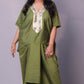 Sukoon - 2pc set - crape silk - Mehendi