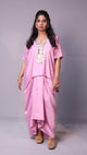 Sukoon - 2pc set - crape silk - Pink