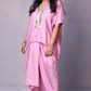 Sukoon - 2pc set - crape silk - Pink