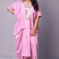 Sukoon - 2pc set - crape silk - Pink