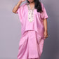 Sukoon - 2pc set - crape silk - Pink