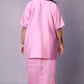 Sukoon - 2pc set - crape silk - Pink